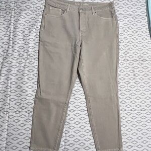 OG Straight Jeans Gray/Beige Size 16 Old Navy High Rise